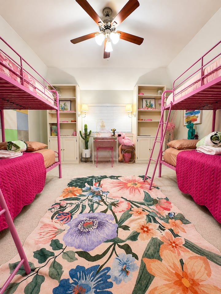 Bunk room with two twin bunk beds